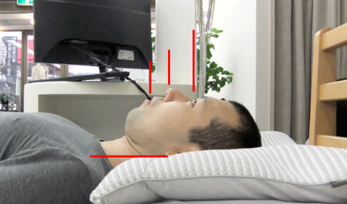 大阪　睡眠改善研究室の、肩こり対策オーダーメイド枕【作成事例】